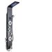 Icecat Panneau de douche LED, design cascade, jets de massage spa, couleur noire 8006