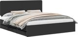 vidaXL Bedframe met lade met opslag Zwart 180 x 200 cm Ingenieurshout