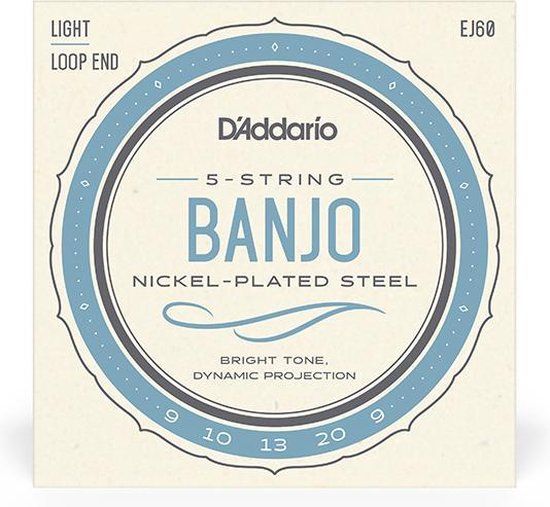 D'Addario EJ60 Nickel Light 5-String Banjo Strings