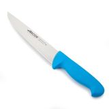 Arcos Serie 2900 – scannermes slagersmes steakmes – lemmet van roestvrij staal Nitrum 200 mm – handgreep van polypropyleen, kleur blauw