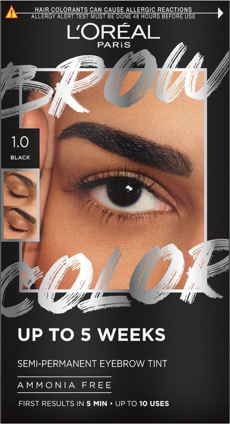 L'Oréal Paris Brow Color Wenkbrauwverf - 1.0 Black - 30 ml