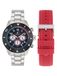 Nautica Nautica One Analoog Horloge Zwart En Rot Case: 100% Roestvrij Staal | Armband: 100% Roestvrij Staal 48 mm NAPNOS406