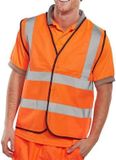 B-see B seen - veiligheidshesje - Oranje - maat Medium