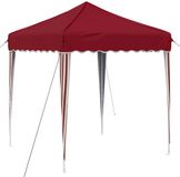 vidaXL Pop-up Feesttent 195 x 195 x 245 cm Bordeauxrood Oxford Stof