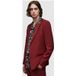 AllSaints Blazer Raides Rouge terni Taille : 44