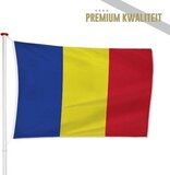 Tsjadische Vlag Tsjaad 150x225cm - Polyester - Geschikt voor boot