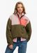 Superdry Colour Block Fleece Pull Over Jas Groen L Vrouw