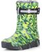 Ladeheid Bottes de neige pour enfants filles garçons bottes en caoutchouc doublées LAZT008 (05-Vert, 23/24 EU)