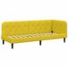 vidaXL Cadre de lit d'angle Jaune Velours 80 x 200 cm