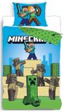 Minecraft - Housse de couette 140x200 cm taie d'oreiller 65x65 cm