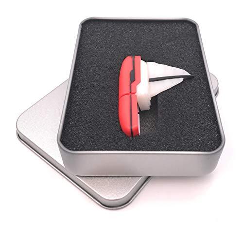 Onwomania USB Stick 32GB Pillen-Design - Rot In Alu Geschenkbox