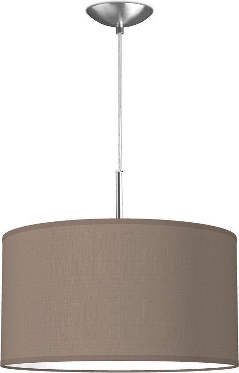 Home Sweet Home Hanglamp - - verlichtingspendel inclusief lampenkap - moderne pendellamp - 1 lichts - Ø 40 cm lengte 100cm - geschikt voor E27 LED lampe - taupe