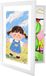 Merkloos / Sans marque Relaxdays Kinderlijst A4, opklapbaar, magnetisch, wissellijst voor kindertekeningen, 32 x 25,5 cm, MDF & acryl, wit