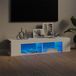 Maison Exclusive - Meuble TV avec éclairage LED, blanc, 135x39x30 cm