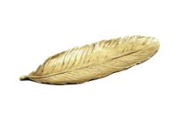 Deco 79 Ps gouden veren lade 26" W, 2" H-62480