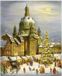 Dresdner Frauenkirche Calendrier de l'Avent – Vue artistique de la ville