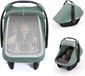 NCD E-Commerce Handel GmbH Siège auto Pare-soleil - Protection anti-insectes Voile d'allaitement - Sûr en extérieur - Protection UV 50+ - Conception 2-en-1 - Vert