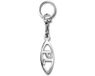 RVS Avisa RVS sleutelhanger - 'PL' in Ovaal (Zilver)