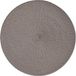 Zeller Diner placemats rond - 2x - mokka bruin - geweven - Dia 38 cm