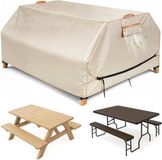 Merkloos Picknickbank Tafelhoes - Kaki
