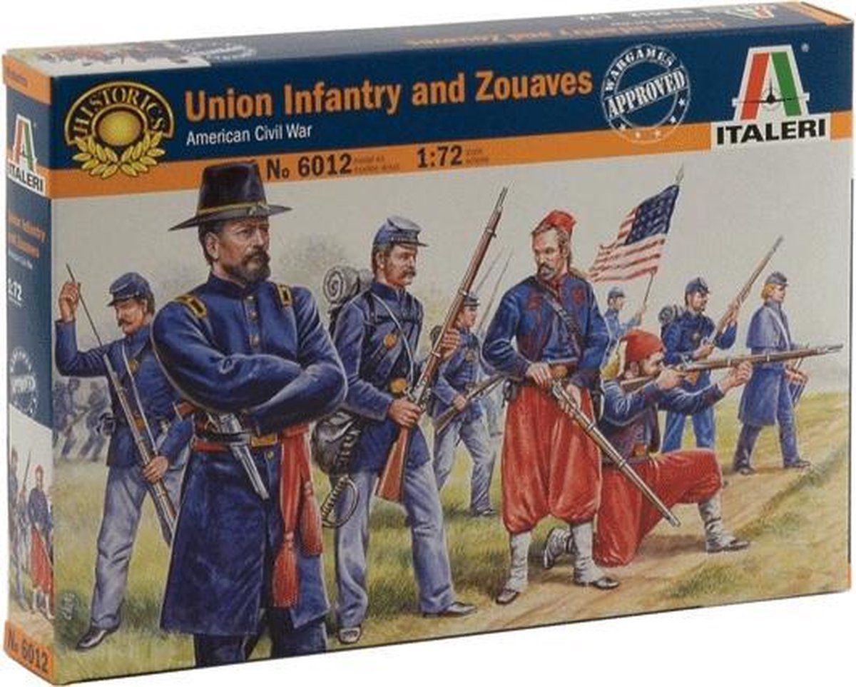 Italeri 510006012 - 1:72 Noordstaten Infanterie en Zuaves