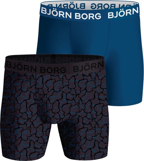 Bj&#246;rn Borg Performance boxers - microfiber heren boxers lange pijpen (2-pack) - multicolor - Maat: XL