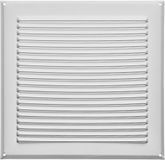 SOTECH Aluminium Ventilatierooster 250 x 250 mm Wit met Muggengaas