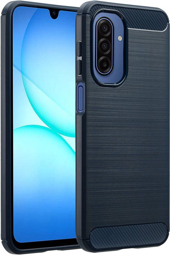imoshion Brushed Backcover - Donkerblauw - Geschikt voor Samsung Galaxy A17 (5G) / A17 (4G)