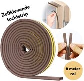 Fain Tochtstrip Deur - 6 Meter - D-profiel - Bruin