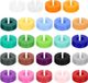 OEM ICLF Precision Components Ltd. 24 Stuks Wijnglazenhangers - Siliconen Drankmarkeringen - Identificatie-etiketten voor Wijnglazen - Set van 24 in verschillende kleuren