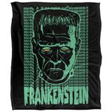UNIVERSAL MONSTERS Frankenstein Neon Silky Touch Super Zachte Sprei Deken 152 x 127 cm