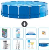 Intex Rond Frame Zwembad - 457 x 122 cm - Blauw