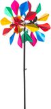 HQ Windvanger HQ Metal Wind Spinner: Multi-colored Flower Duett 110225 Rood 36 x 122 cm