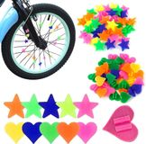 Décoration de rayons étoiles et cœurs pour vélo d'enfant - 2 ensembles