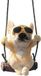 Zenzara Ornement suspendu - Chien à bascule - Pendentif de voiture pour rétroviseur de voiture - Accessoires de décoration intérieure