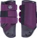 QHP Protège-tibias d'équitation violet cuir XL