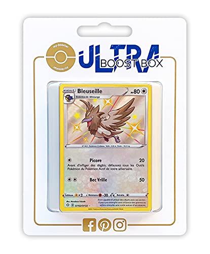 my-booster Bleuseille (Corvisquire) SV102 Glittering Shiny - Ultraboost X Epée et Bouclier 4.5 Destinées Radieuses - Doos met 10 Franse Pokemon kaarten