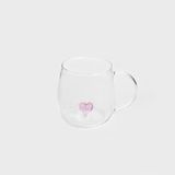 Homla Corazon Glas met Hart - 400ml - Theeglas