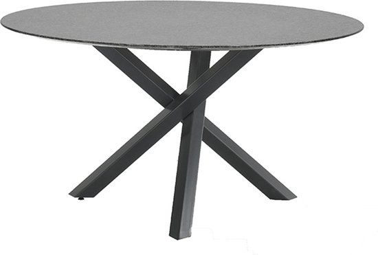 Garden Impressions Gigi Tuintafel Diamond Black - Ø120 cm
