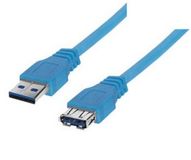 Shiverpeaks BS77133 USB-kabel USB 3.2 Gen 1 (3.1 Gen 1) 3 m USB A 5 Gbit/s Blauw