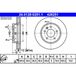 ATE Lot De 2 Disques De Frein 24.0128-0251.1 Vw 2h0 615 301 A 2h0 615 301 D