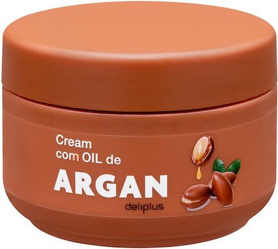 deliplus Crème met Arganolie - 500 ml (2 x 250 ml) - Hydraterend, Voedend & Regenererend