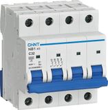 Chint installatieautomaat 3-fase, 4-polig 32A C-kar 6kA (NB1-63 4P C32) - 179747
