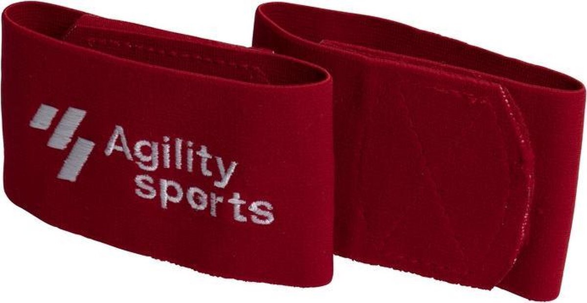 Agility Sports sokophouders rubber/spandex/nylon rood/wit