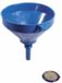 Hoenderop Trechters met Rechte Tuit Kunststof Blauw/Rood/Wit 10 cm