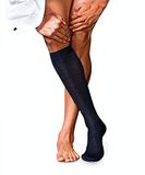 FALKE No. 7 Finest Merino Kniekousen Heren Blauw Maat 43-44