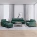 Maison Exclusive ensemble de canapé 4 pièces avec coussins, velours vert foncé