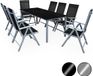 Casaria Tuinset Bern – 8 Personen Aluminium 8 Stoelen 1 Tafel - Zilver