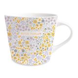 Grafik-Werkstatt Koffiemok met 100% echt goud | porseleinen mok | 420 ml | Goedemorgen, wit-zwart