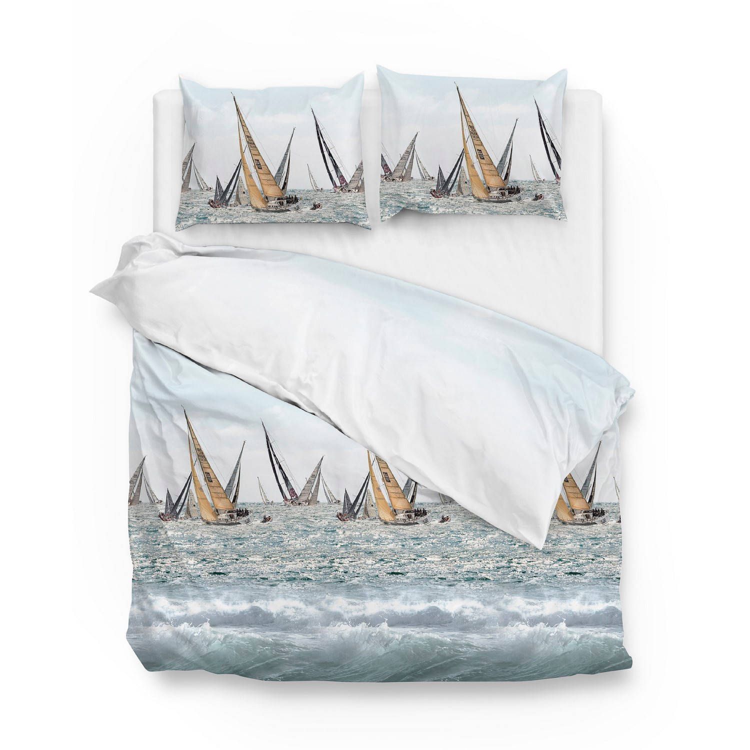 Zo!Home Kacie Dekbedovertrek - Lits-jumeaux - 240x200/220 cm - Blue - Katoen